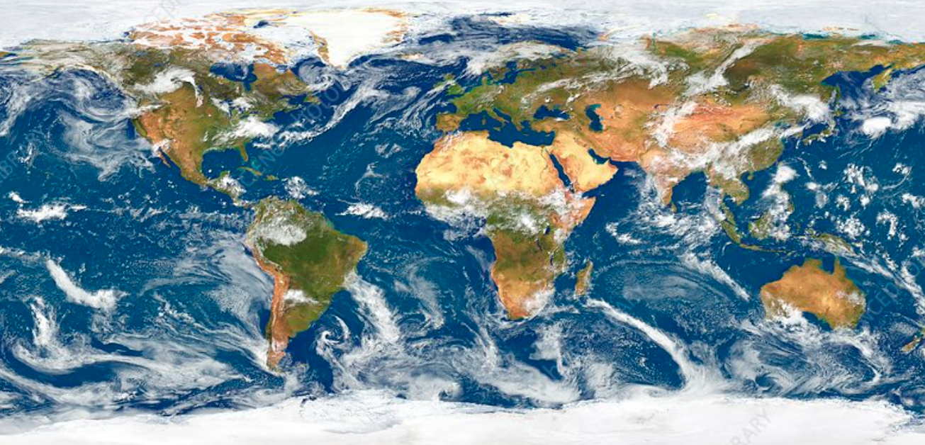 우주에서 바라본 지구 사진