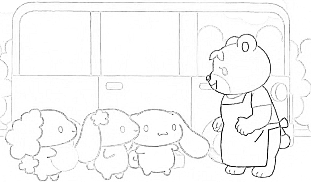 다양한 시나모롤 색칠공부