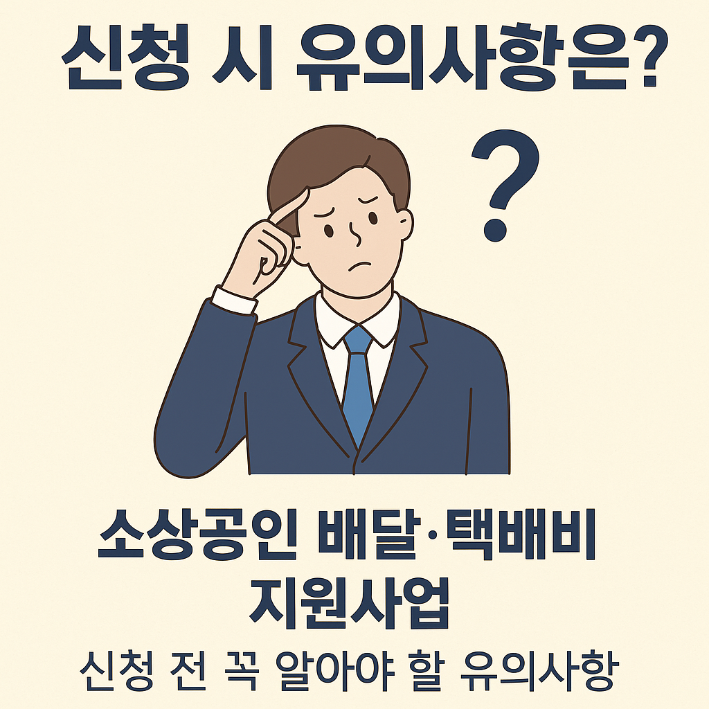 배달&middot;택배비 지원사업 유의사항