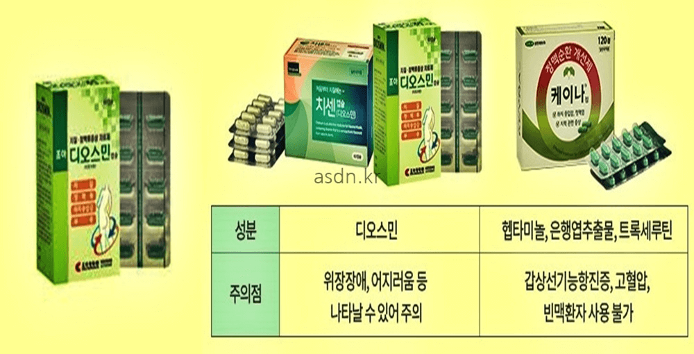 디오스민 효능 효과,성분,가격,부작용 총정리