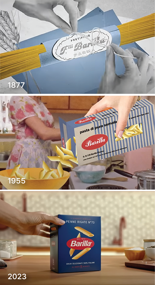 Barilla Package Design history image