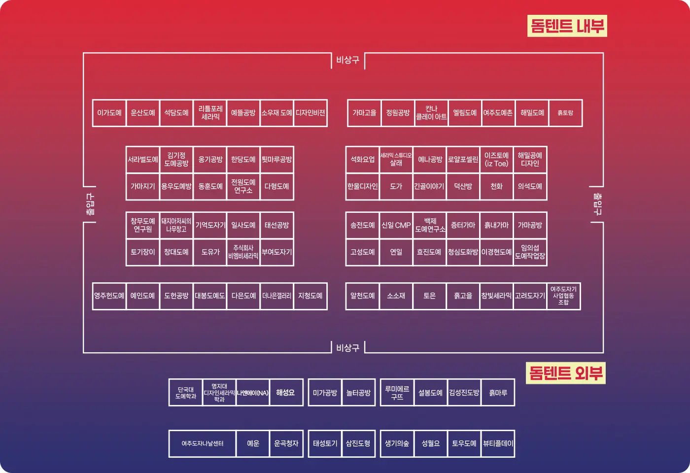 행사장 내부 안내도