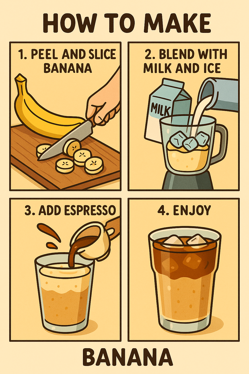 바나나 커피|레시피 총정리