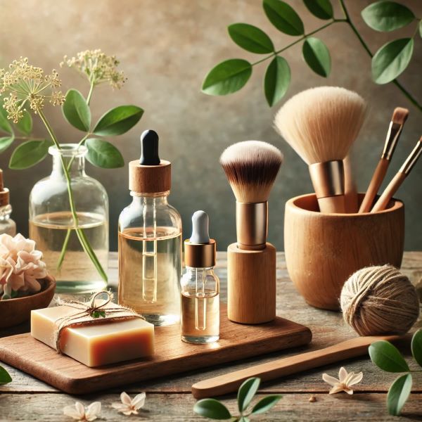 자연 친화적 클린 뷰티 화장품들의 사진