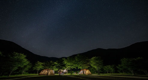 양평 중미산에서의 별빛 캠핑