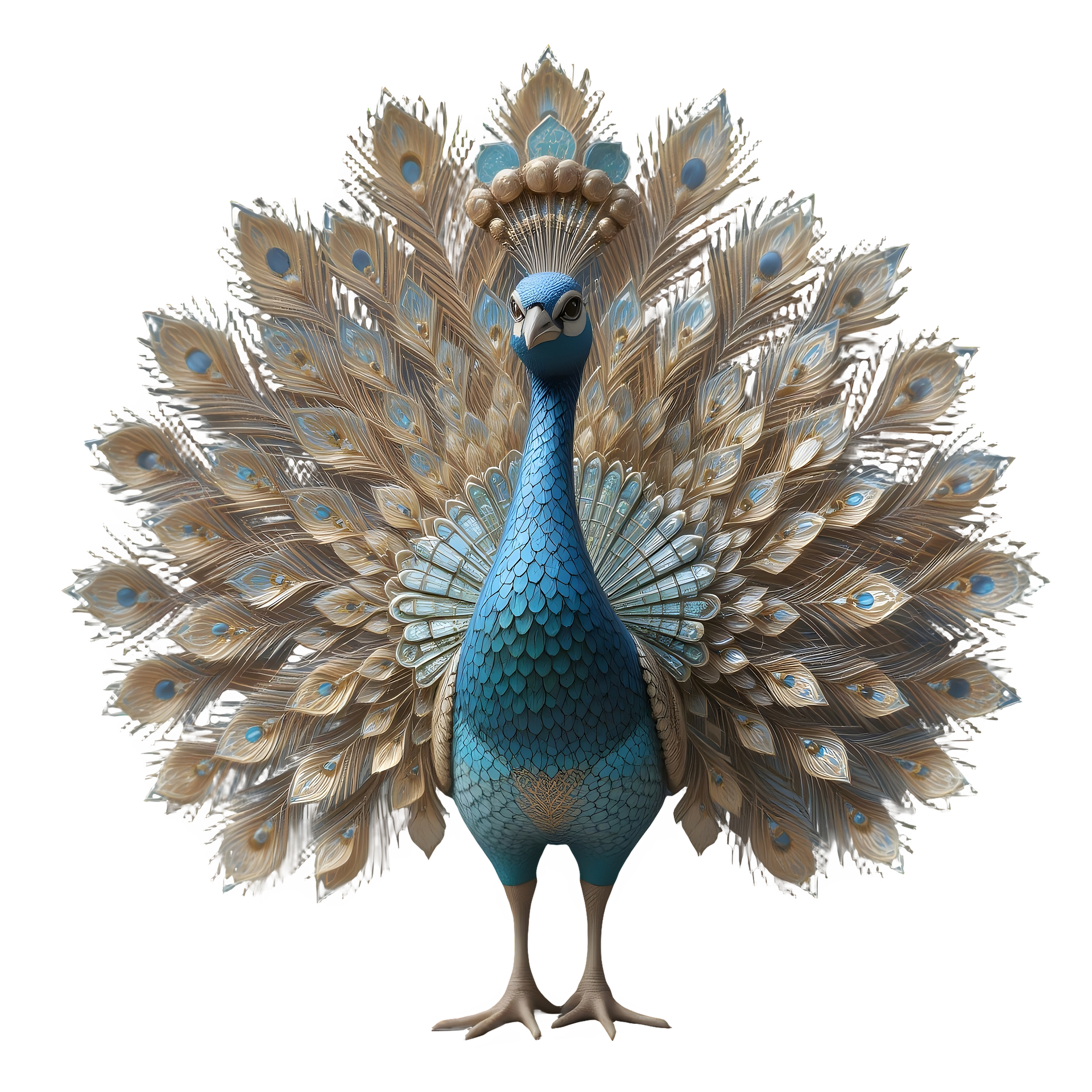 우아한 공작 사진