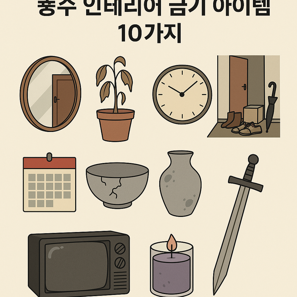 풍수 금기 인테리어