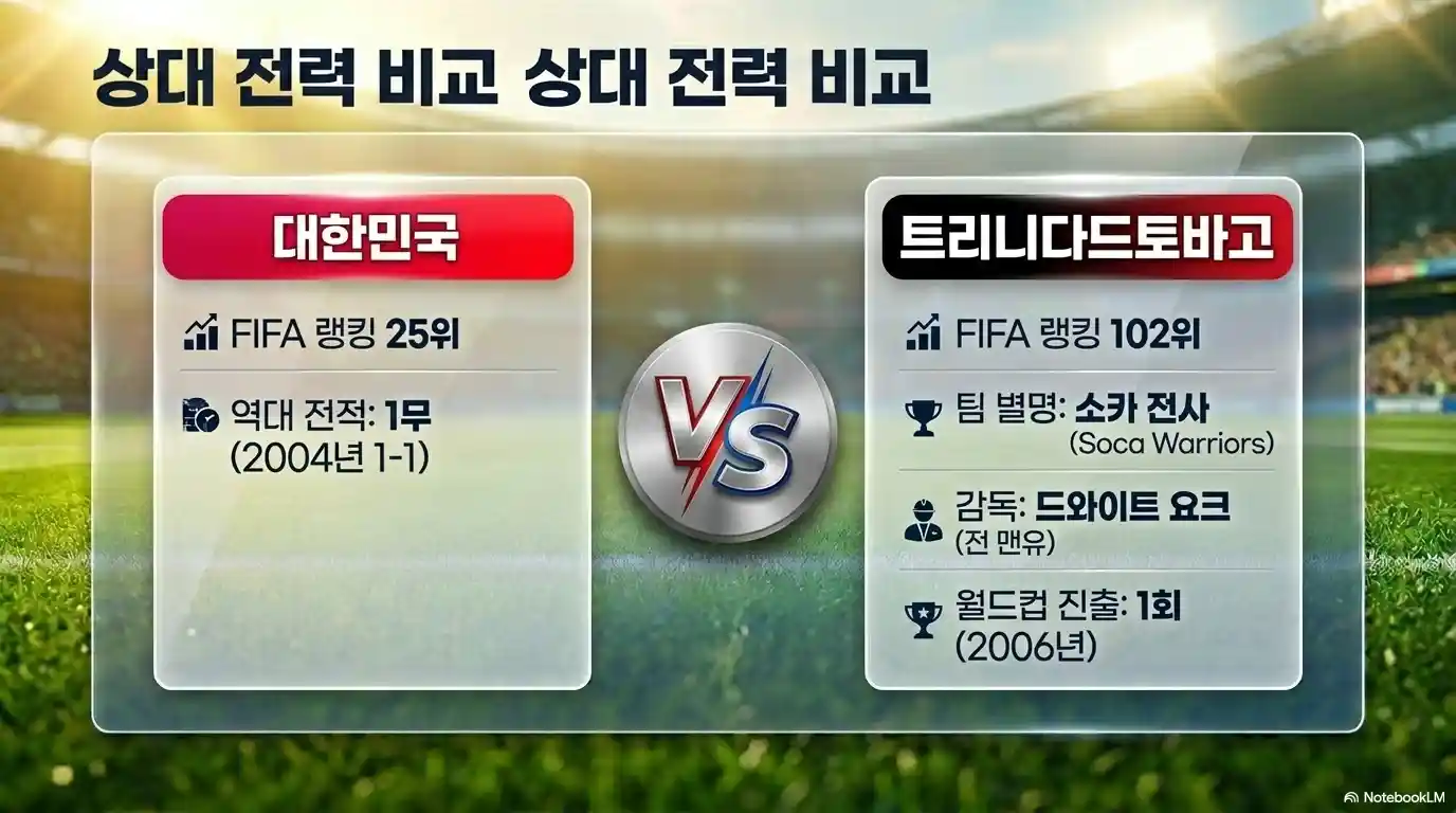 한국의 상대 트리니다드토바고 역대 전적