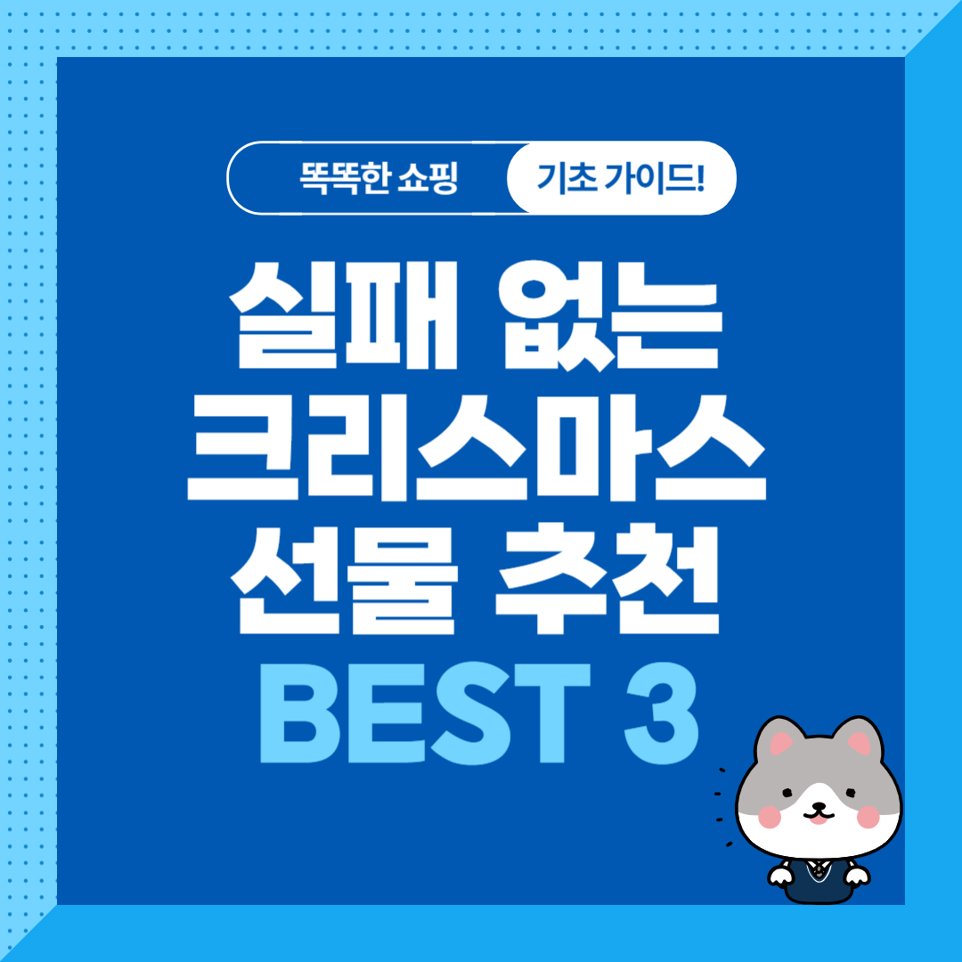 크리스마스 선물 추천 순위 비교