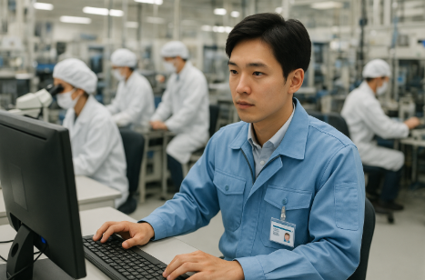 일본 반도체 회사 관련 사진