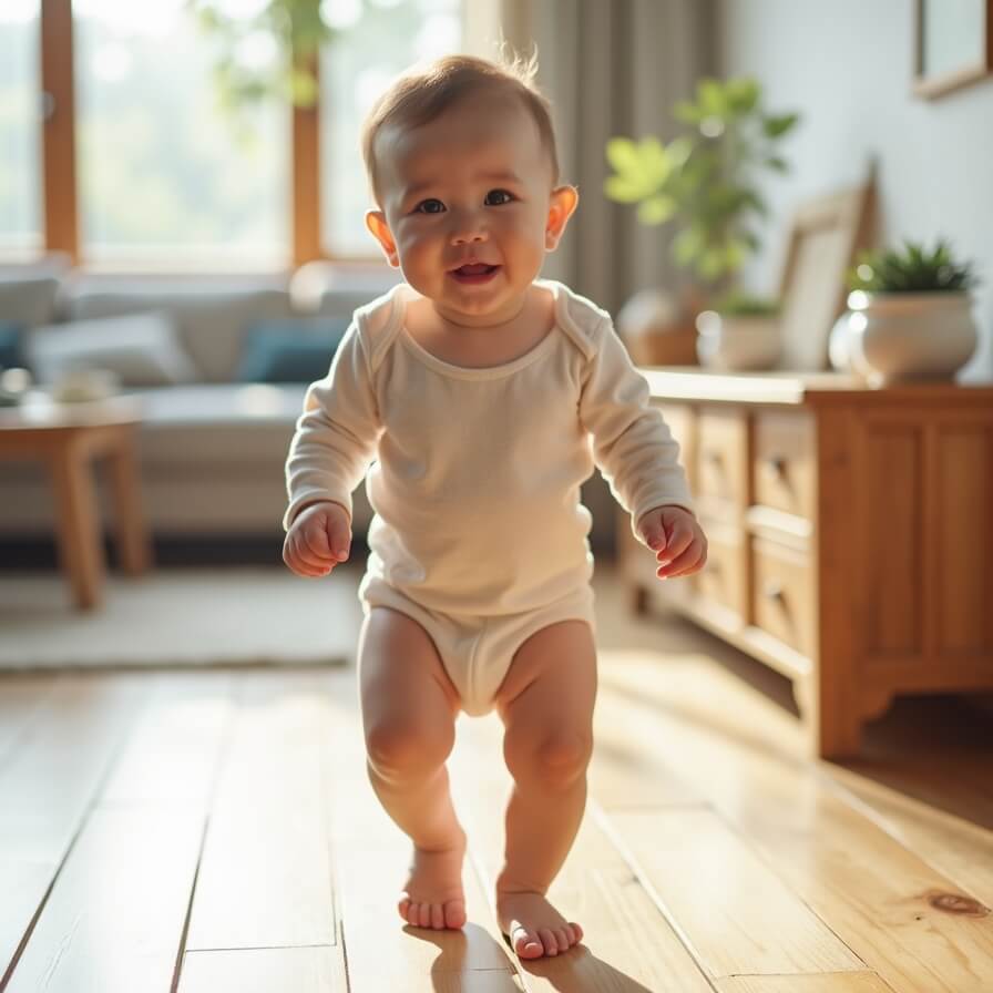 12개월 아기, 균형감각 키우는 놀이