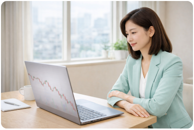 감정을 통제하며 시장을 바라보는 안정된 투자자