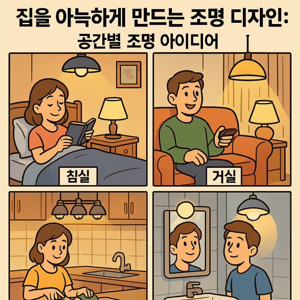 집을 아늑하게 만드는 조명 디자인
