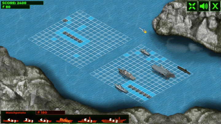 적-함선에-미사일을-날리는-화면