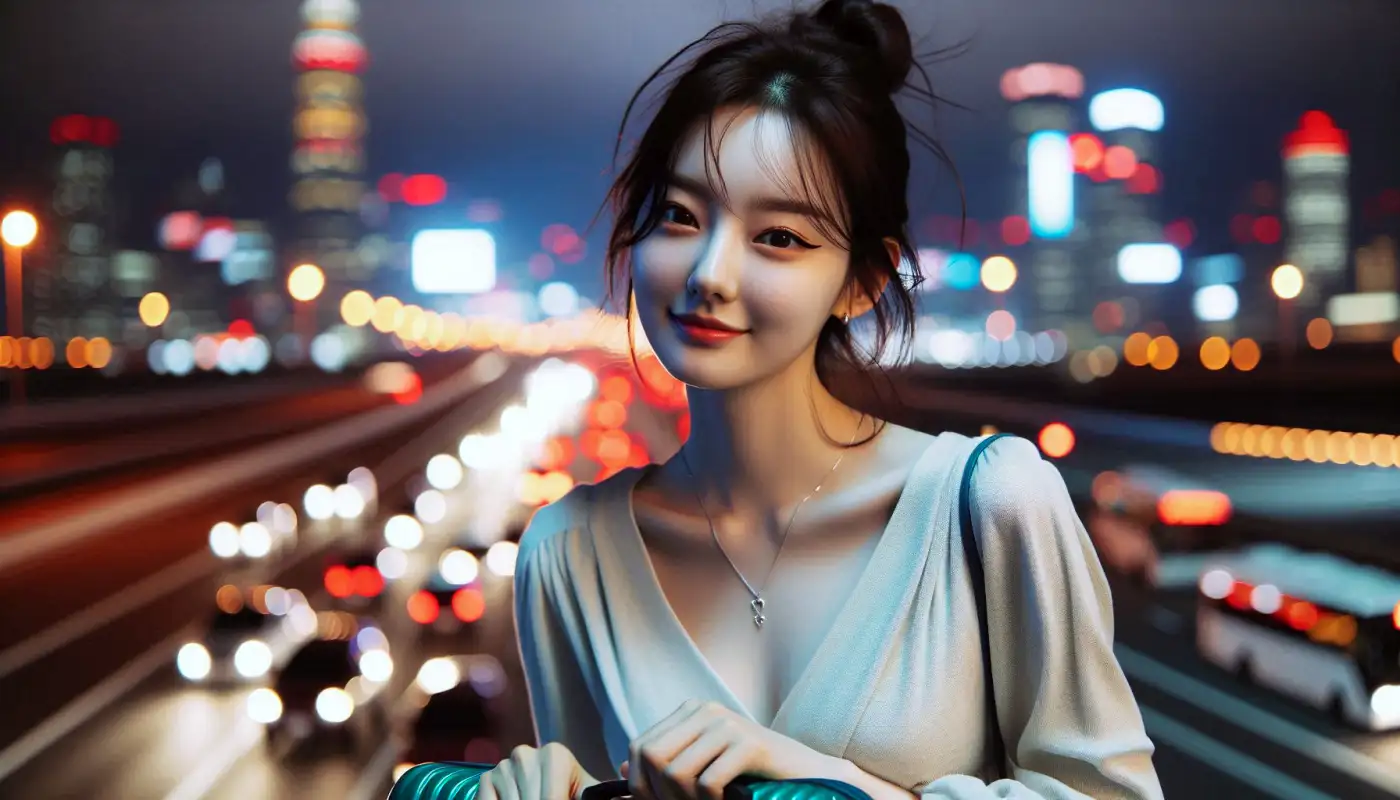 카카오-모임통장-만들기-방법을-알아보는-여성의-모습