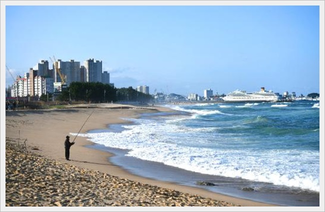 속초 외옹치 해변