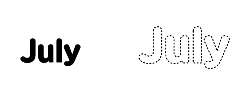 일러스트레이터 도트 테두리 만드는 법 01