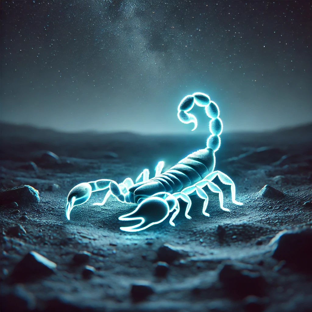 생물발광 빛나는 전갈