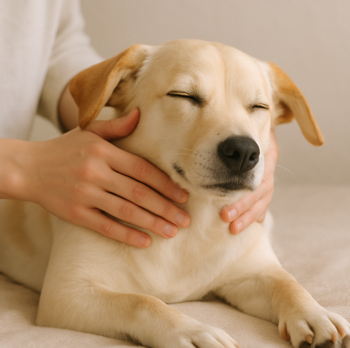 강아지 마사지 이미지