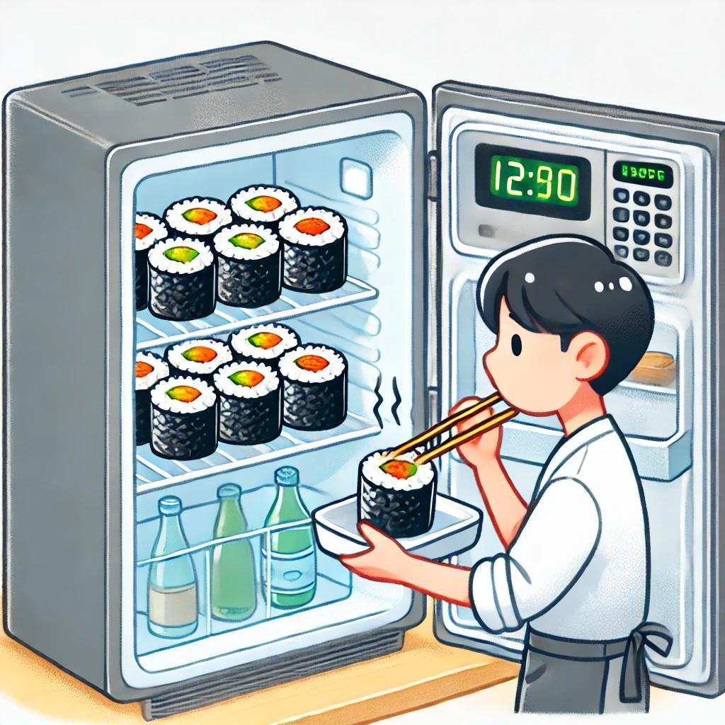 냉장고 김밥 전자레인지