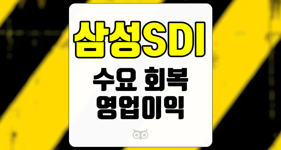 삼성SDI, 수요 회복 지연과 영업이익 감소의 원인 분석