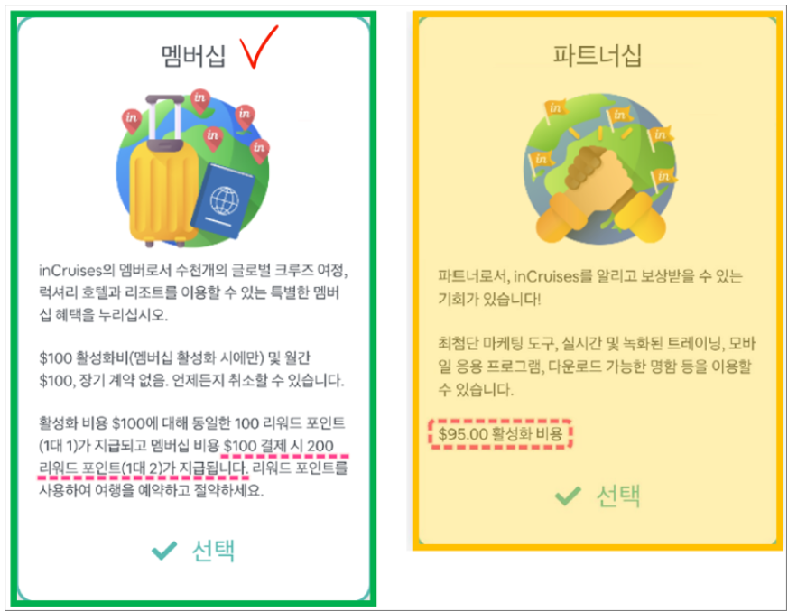 크루즈 여행의 구독경제 크루즈 멤버십 인크루즈 소개