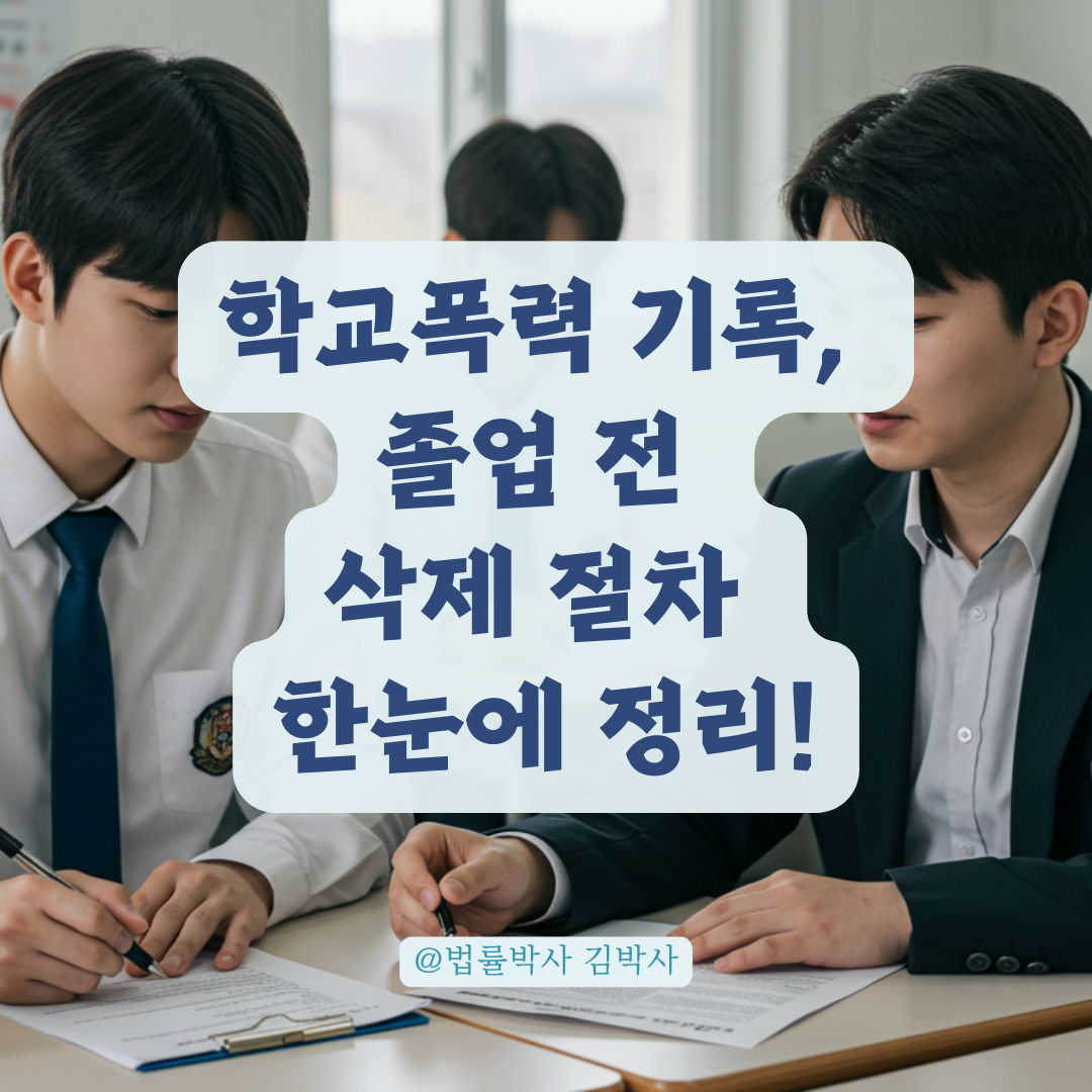 졸업 전 학교폭력 기록 삭제 가능한가? 조치 단계별 처리 절차 안내.