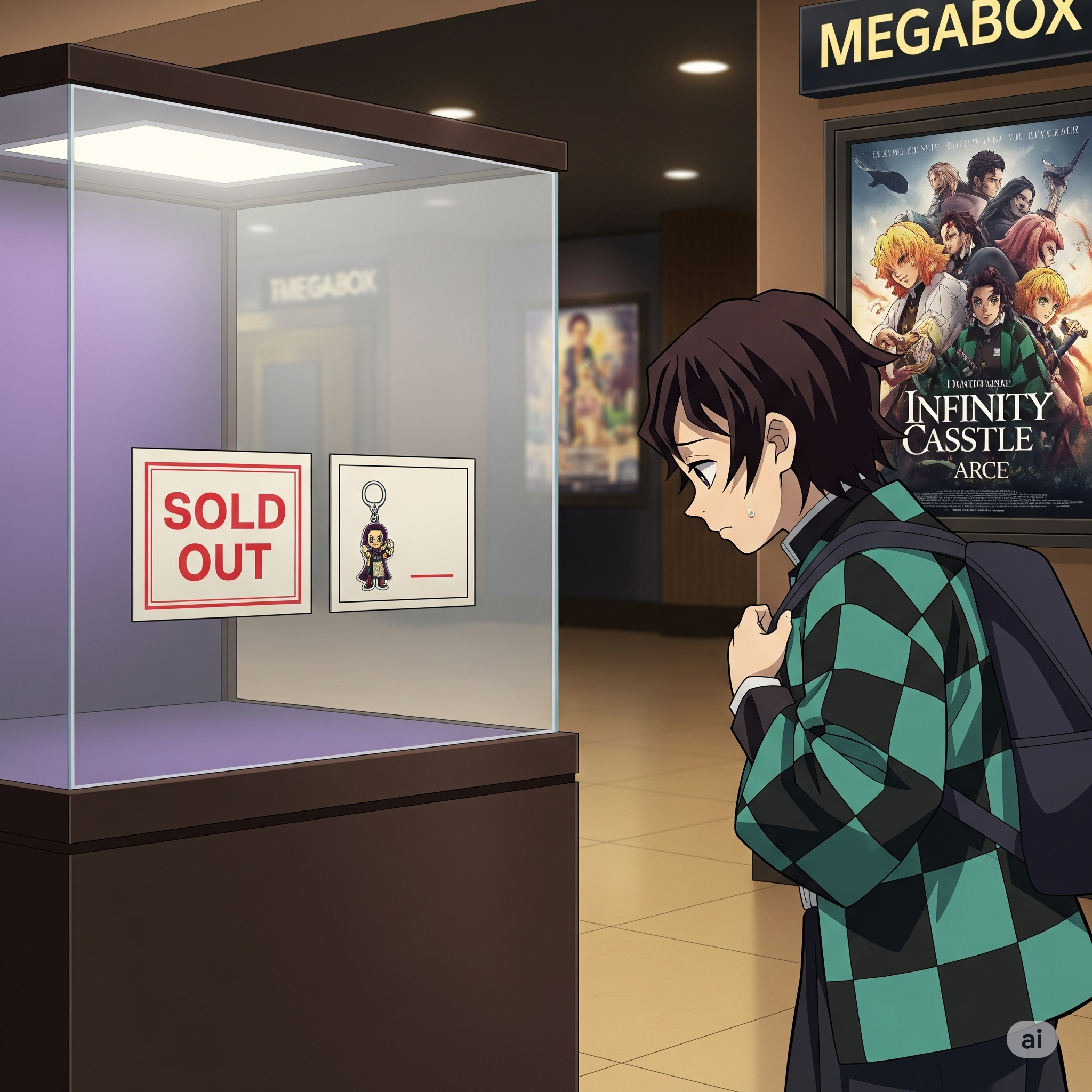 귀멸의칼날 무한성편 메가박스 키링 품절