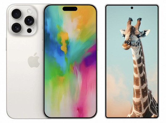 아이폰 16과 비교 사진 이미지