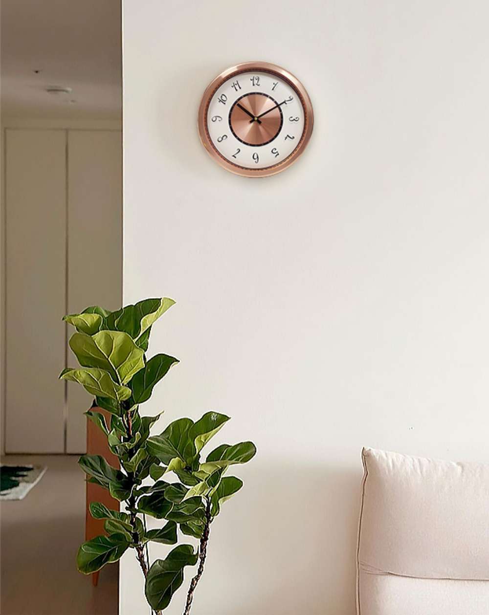 고급 알루미늄 벽시계, 무타공 벽걸이 시계; 디클로 글린트휴(Diclo Glint Hue)