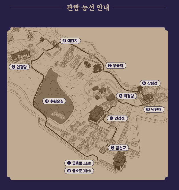 관람코스(출처: 티켓링크)