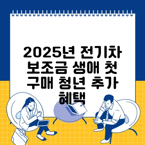 2025년 전기차 보조금 생애 첫 구매 청년 추가 혜택