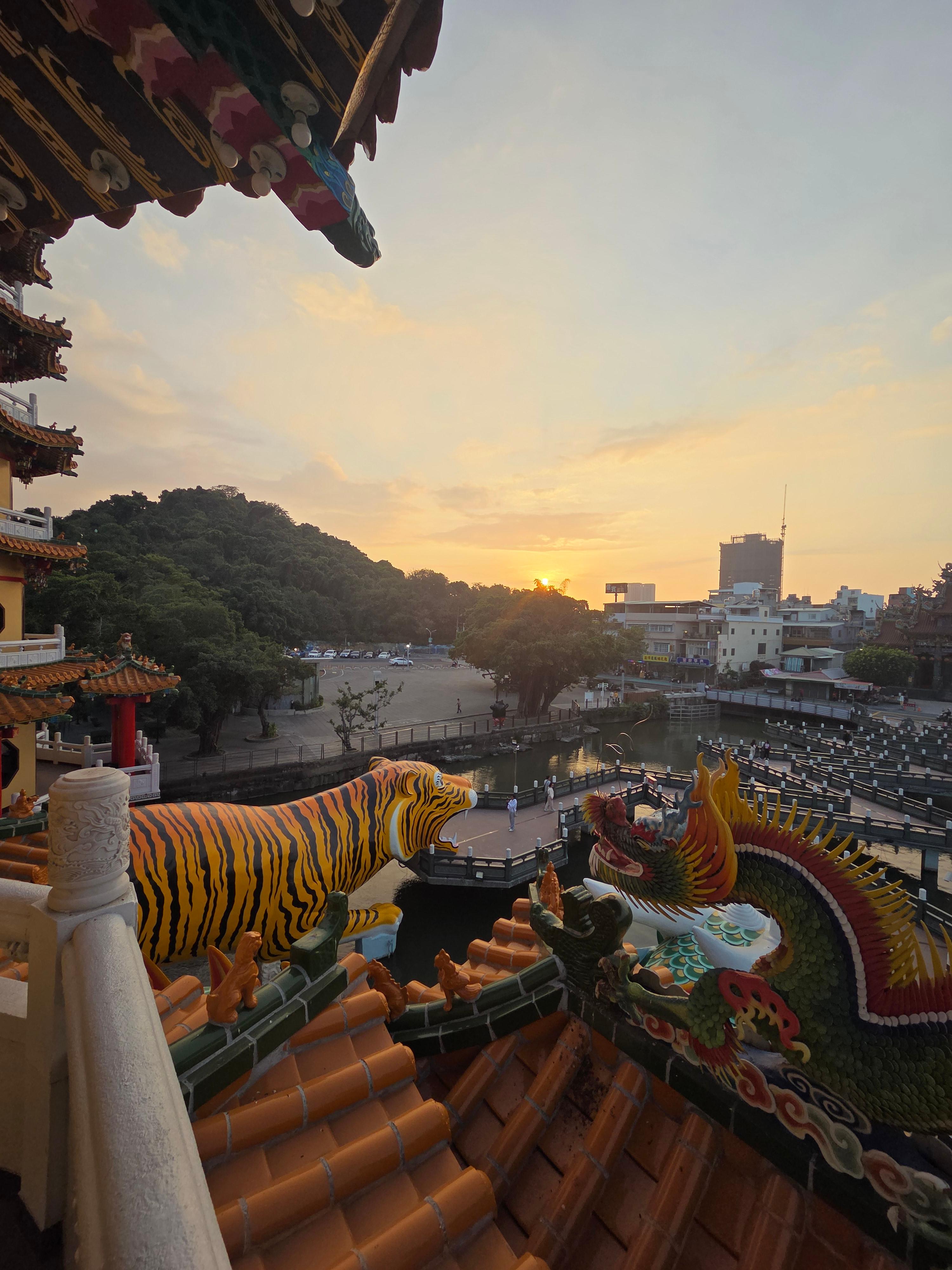 용호탑에서 바라본 인근 풍경