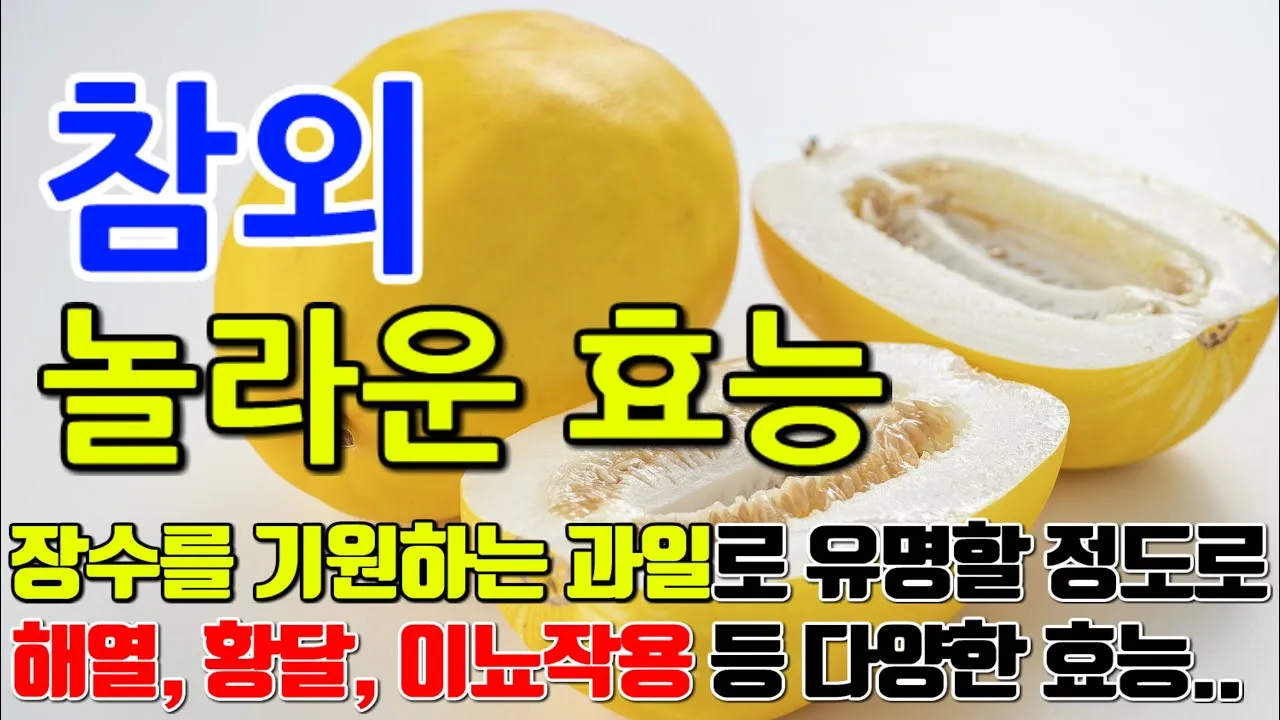 참외 효능 및 영양 정보 섭취 효과 정리_3
