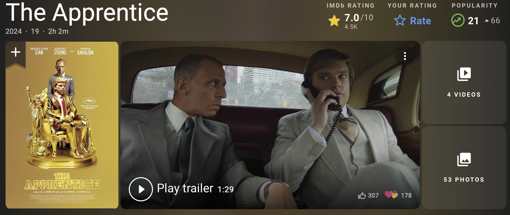 어프렌티스 평점 인기 순위