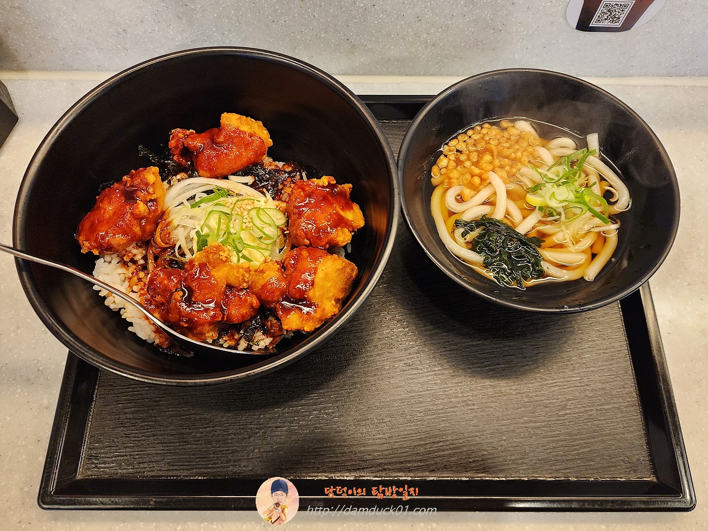 매콤치킨마요덮밥 우동세트