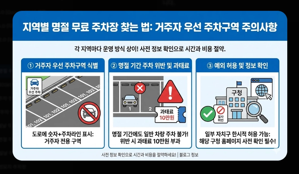 명절 주차비 절약하는 법(2026년, 설 명절, 공영주차장)(+ 통행료 무료)
