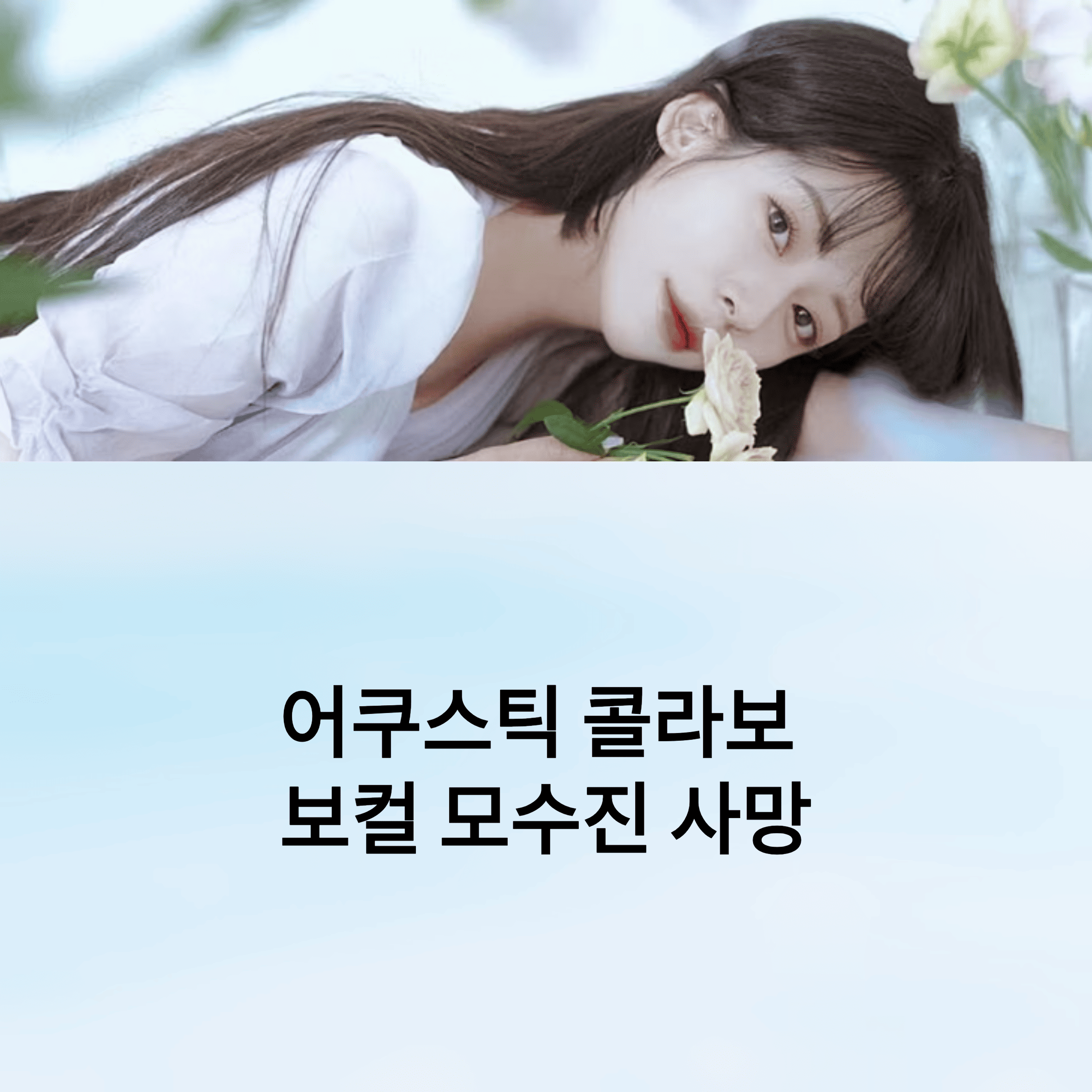 어쿠스틱 콜라보 보컬 모수진 사망