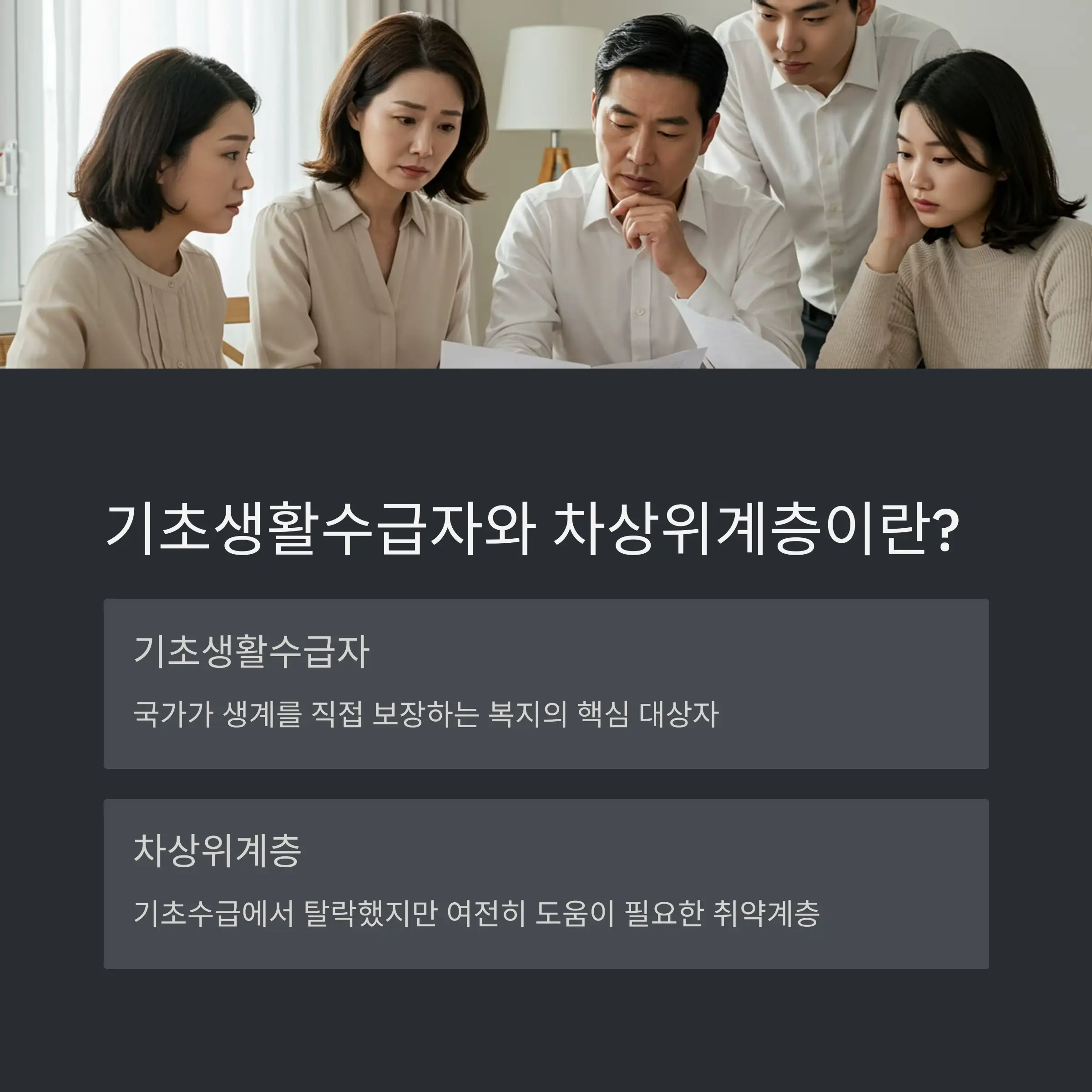 소득 기준 비교 (2025년 기준)