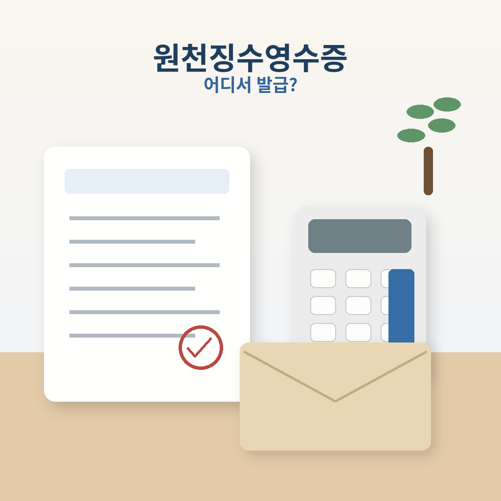근로소득 원천징수영수증 발급 대표 이미지