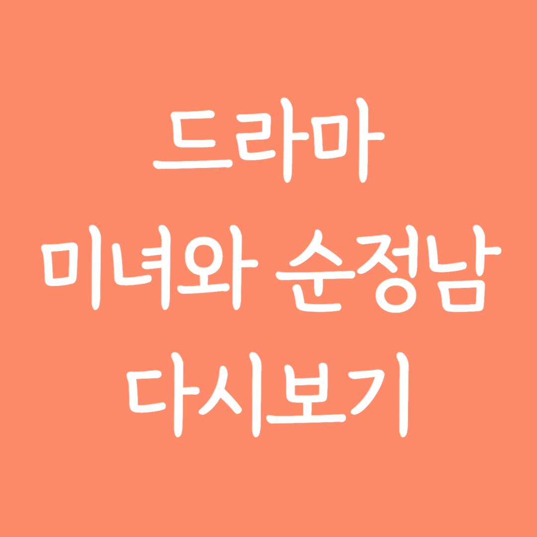 드라마 미녀와 순정남 다시보기