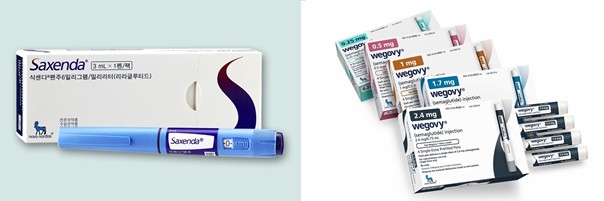 삭센다 vs 위고비 차이점 비교(효과, 부작용, 용량, 가격)