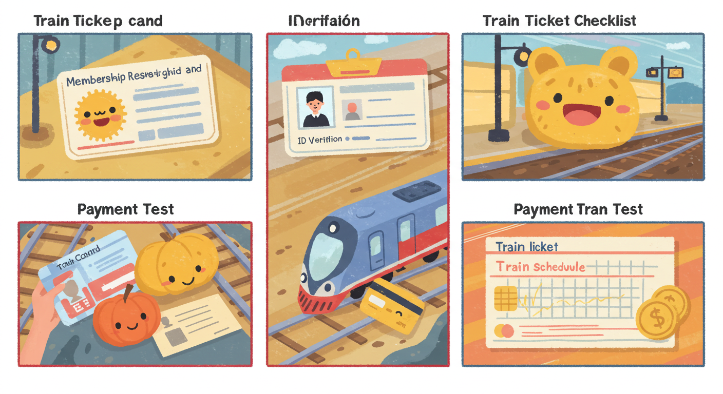 기차표 예약 준비 체크리스트