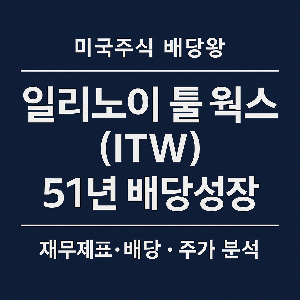 일리노이 툴 웍스(ITW) 51년 연속 배당성장 ❘ 미국주식 배당왕 종목분석
