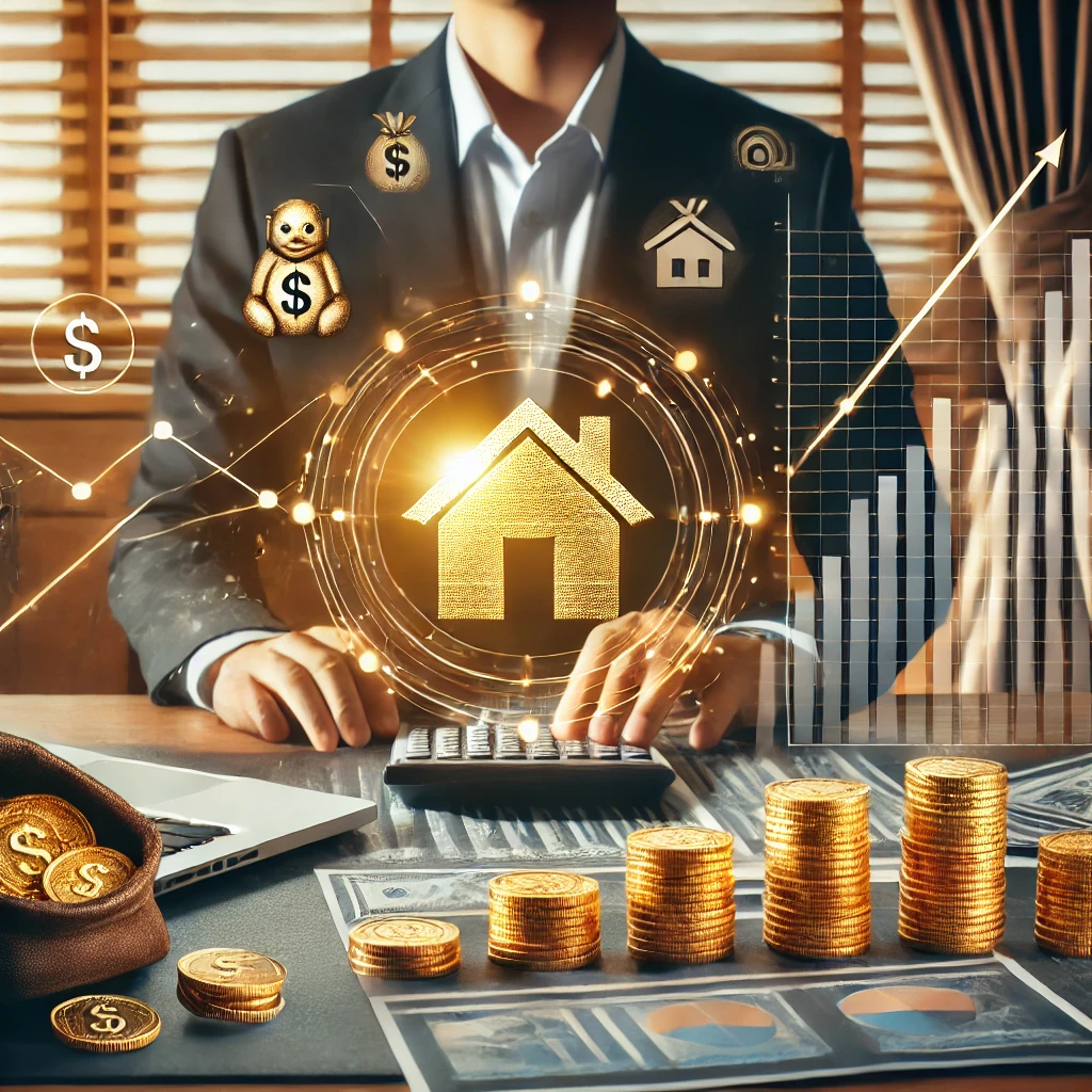 자산 관리하는 사람의 모습