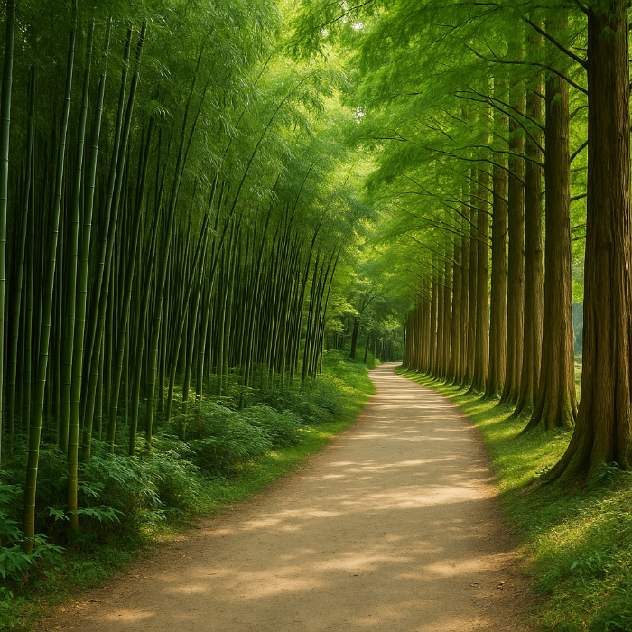 대나무 숲 사진