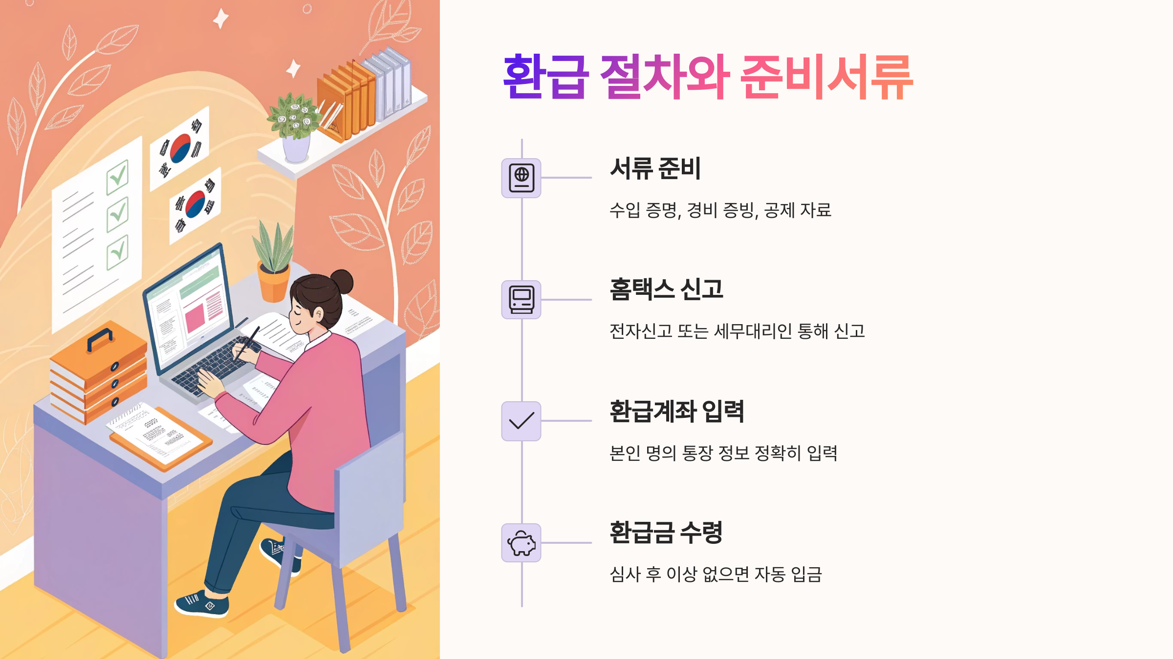 📌 환급 절차와 준비서류
