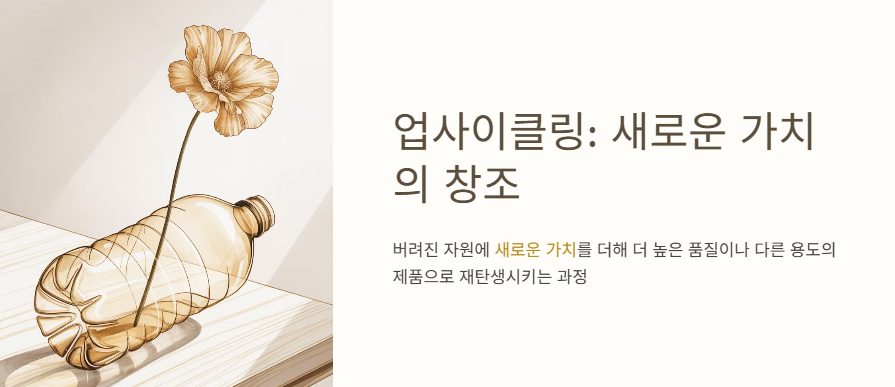 업사이클링: 새로운 가치의 창조