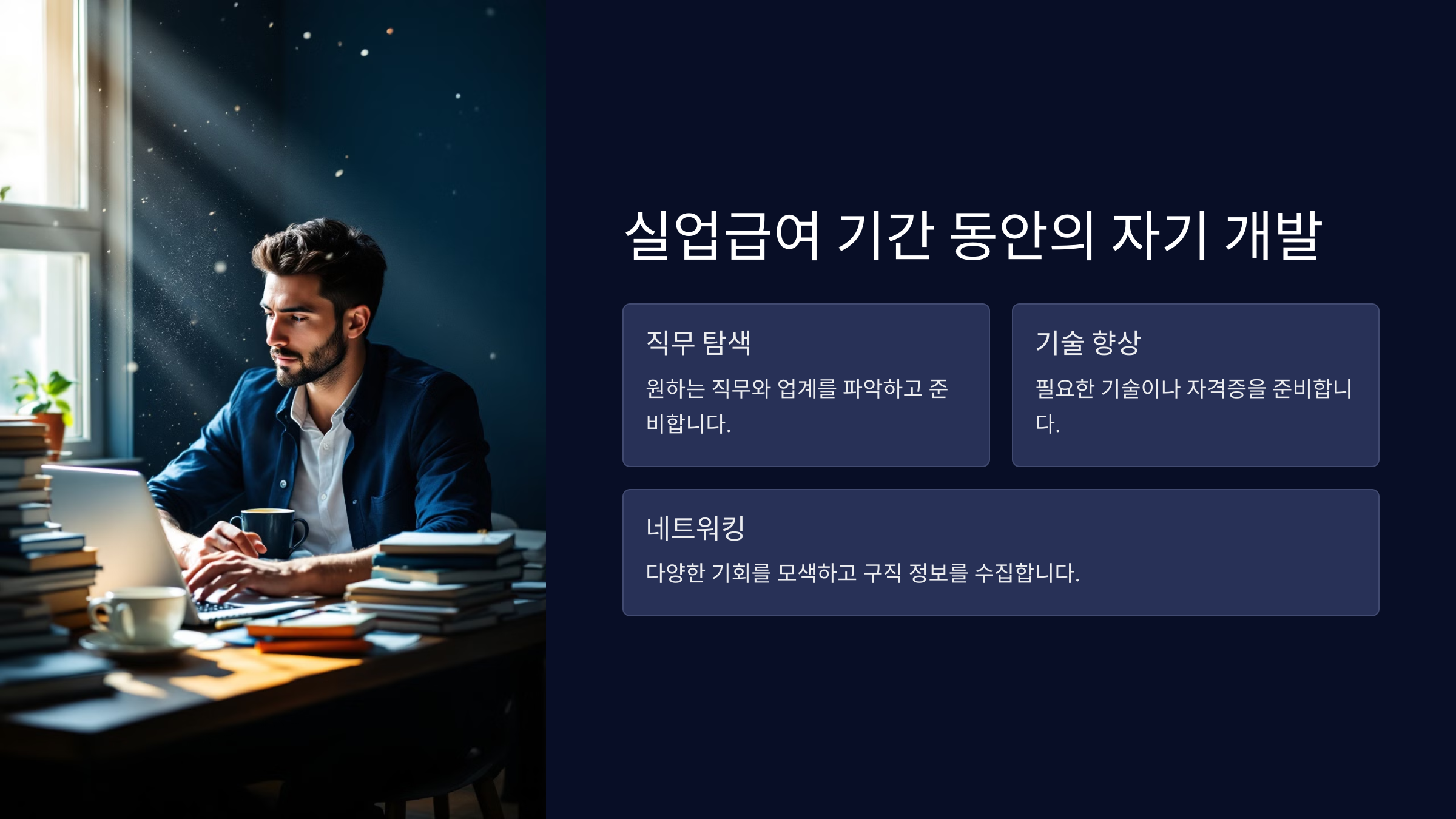 실업급여 기간 동안의 자기 개발
