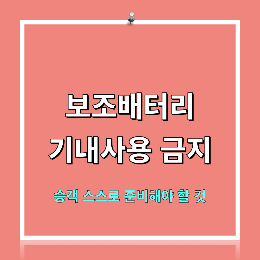 승객스스로준비해야할것